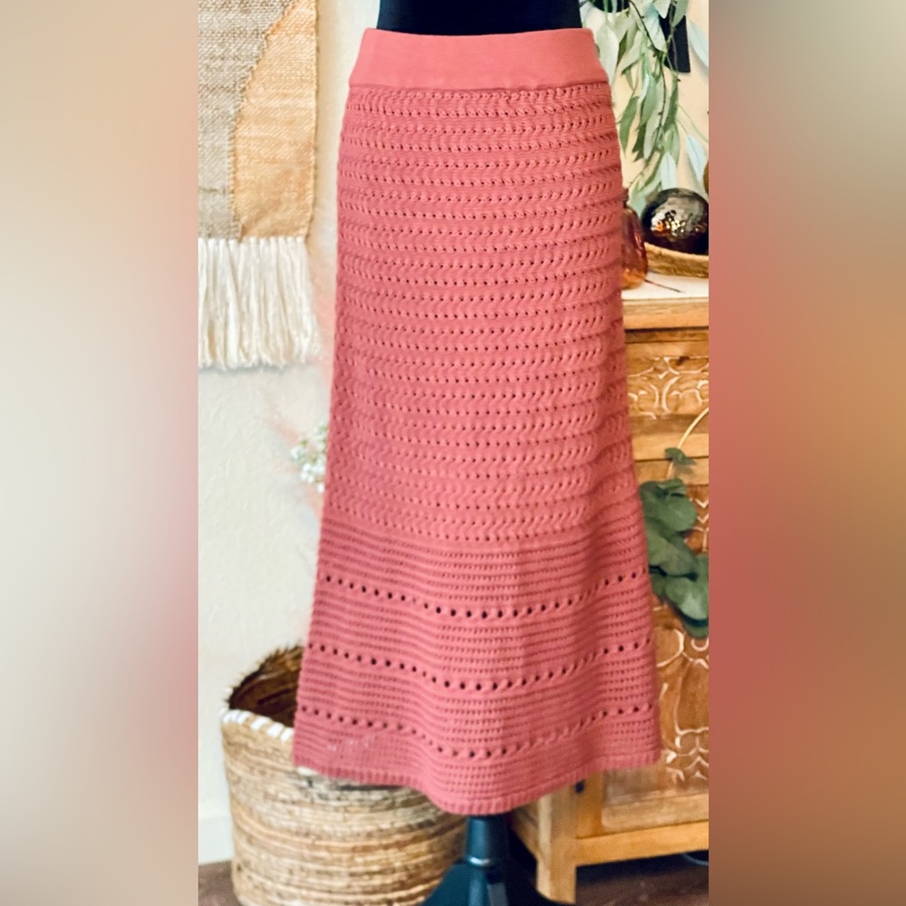 Crochet Slip Maxi Skirt